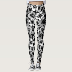 Epic Hibiskus Hawaiian Tropical Floral Leggings