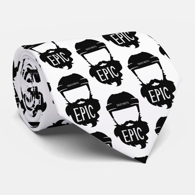 Epic Hockey Playoff Bart Krawatte (Gerollt)