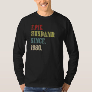 Epic Husband Seit 1980 42. Hochzeitstag T-Shirt