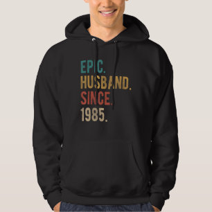 Epic Husband Seit 1985 37. Hochzeitstag F Hoodie