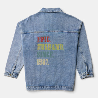 Epic Husband Seit 1987 35. Hochzeitstag Jeansjacke
