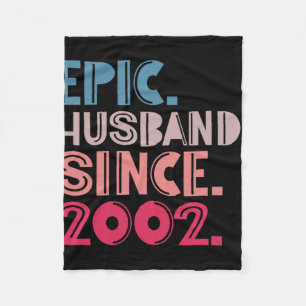 Epic Husband Seit 2002 20. Hochzeitstag Fleecedecke