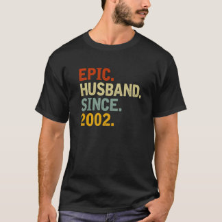 Epic Husband Seit 2002 - Funny 20th Wedding Anniv T-Shirt