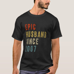 Epic Husband Seit 2007 Ehepaar 17. Hochzeit Annive T-Shirt