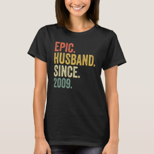 Epic Husband Seit 2009 14 Jahre 14. Wedding Anni T-Shirt