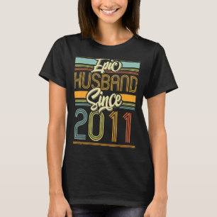 Epic Husband Seit 2011 12 Jahr 12. Hochzeit Anniv T-Shirt