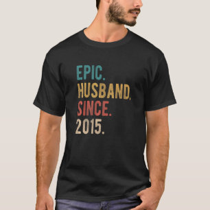 Epic Husband Seit 2015 7. Hochzeitstag T-Shirt
