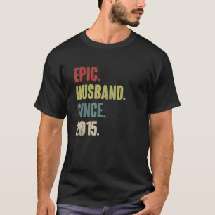Epic Husband Seit 2015 7. Hochzeitstag T-Shirt
