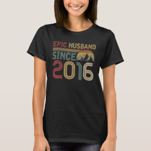 Epic Husband Seit 2016 Niedlich 6th Wedding Annive T-Shirt