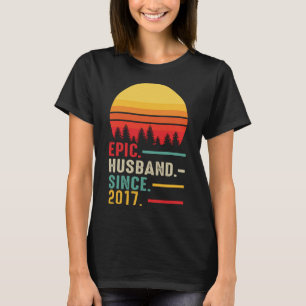 Epic Husband seit 2017 glücklicher Jahrestag T-Shirt