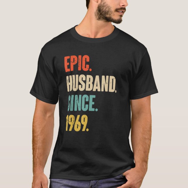 Epic Husband Since 1969  53 Wedding Anniversary Fo T-Shirt (Vorderseite)