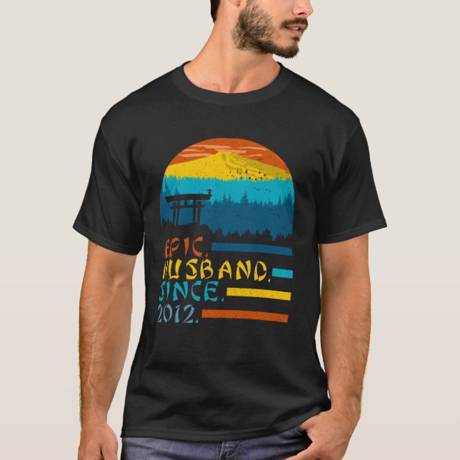 Epic Husband Since 2012 Men s 7th Anniversary Awes T-Shirt (Vorderseite)