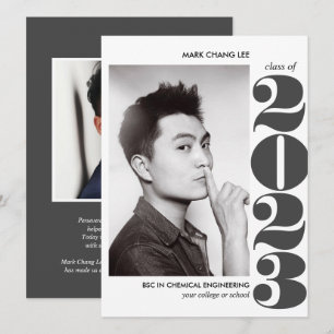 EPIC JAHR GRAY BOLD UNI FOTO ABSCHLUSS KARTE