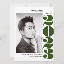 EPIC JAHR | GREEN BOLD UNI FOTO ABSCHLUSS KARTE