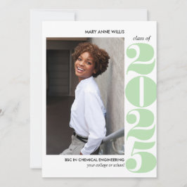 EPIC JAHR | MINT GREEN UNI FOTO ABSCHLUSS KARTE