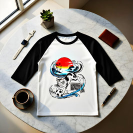 Epic Japanese Soccer Cat - Men's Sports Casual T-Shirt