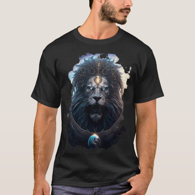 Epic Leo das zodiale Anzeichen der Stärke 1 T-Shirt (Vorderseite)