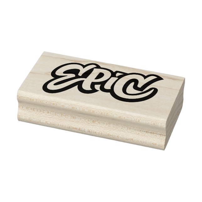 EPIC Letter Graffiti Skateboard Cool Teacher Gummistempel (Stempel)