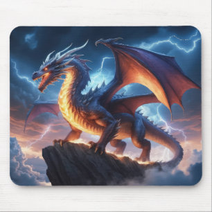 Epic Lightning Dragon Fantasy Gaming Mouse Pad Mousepad