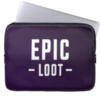 Epic Loot Gamer Lila White Teen Boy Slogan
