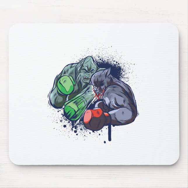 Epic Monster Boxing Battle Mousepad (Vorne)