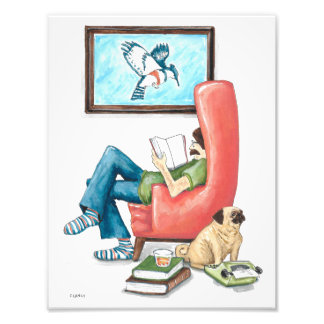 Epic Mops King Author Art Print Fotodruck