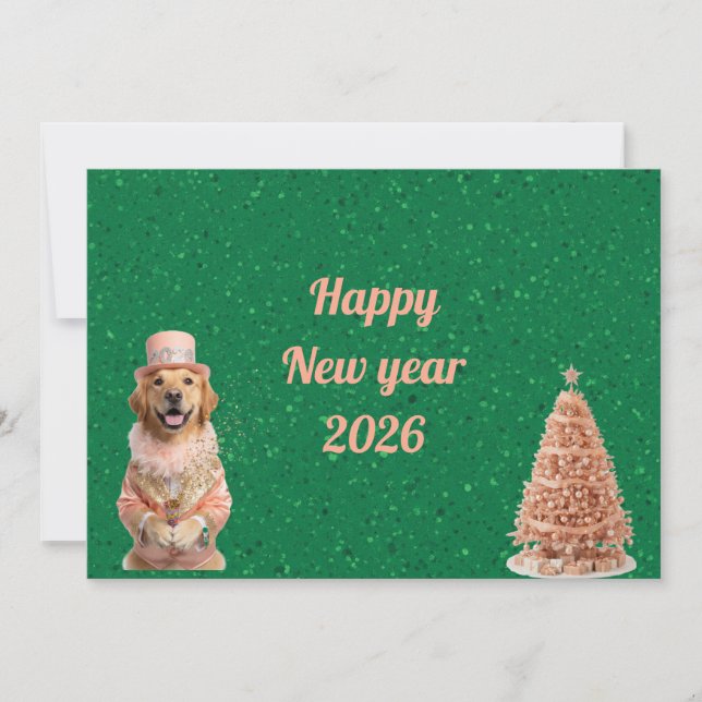 Epic New Year's Eve Bash Greeting Card2026 Karte (Vorderseite)