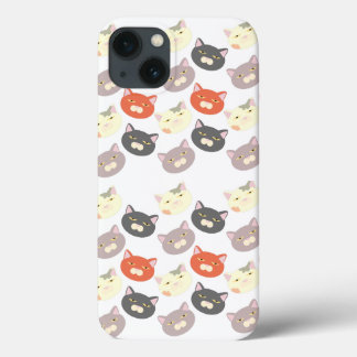 Epic Niedlich Cat Heads Cartoon Fun Muster Case-Mate iPhone Hülle