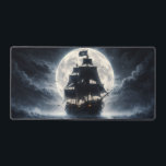 Epic Pirate Ship Moon Mouse Pad – Dark Ocean Pirat Schreibtischunterlage<br><div class="desc">Upgrade your desk setup with this epic pirate ship mouse pad featuring a mysterious vessel sailing across a dark ocean beneath a massive glowing moon. Surrounded by mist, waves, and a dramatic night sky, this design captures the spirit of pirate adventure and legendary sea voyages. The cinematic nautical artwork creates...</div>