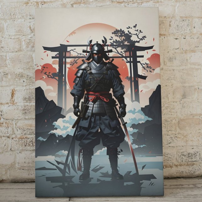 Epic Samurai im Himmel und in Wolken Leinwanddruck (Von Creator hochgeladen)