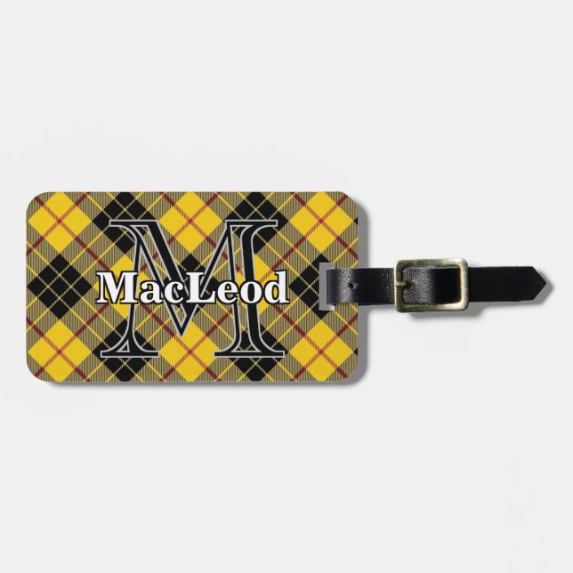 Epic Scotland Clan MacLeod von Lewis Tartan Gepäckanhänger (Vorderseite horizontal)