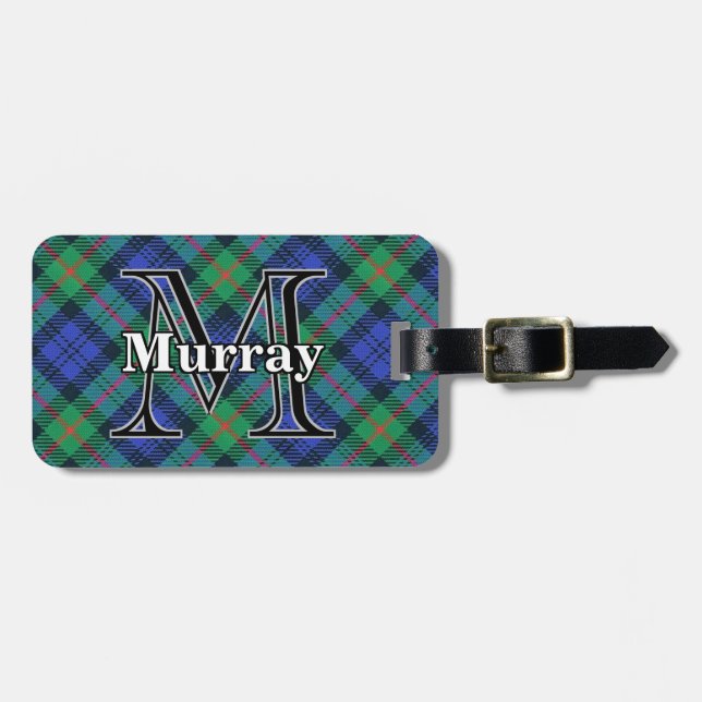 Epic Scotland Clan Murray Tartan Gepäckanhänger (Vorderseite horizontal)