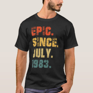 Epic Seit Juli 1983 39. Geburtstag 39 Jahre alt T-Shirt