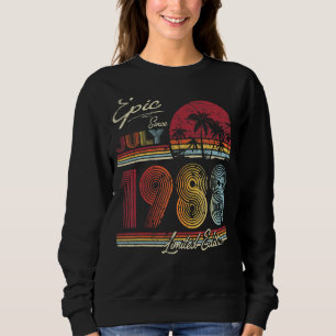 Epic Seit Juli 1988 34 Jahre 34 Geburtstag Sweatshirt