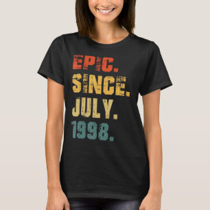 Epic Seit Juli 1998 24. Geburtstag 24 Jahre alt T-Shirt