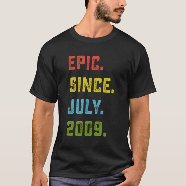 Epic Seit Juli 2009 14. 14 T-Shirt (Vorderseite)