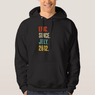 Epic Seit Juli 2012 10 Jahre alt 10. Geburtstag Hoodie