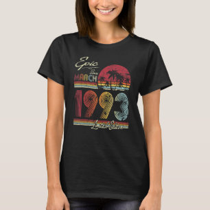 Epic Seit März 1993 29 Jahre 29. Geburtstag T-Shirt