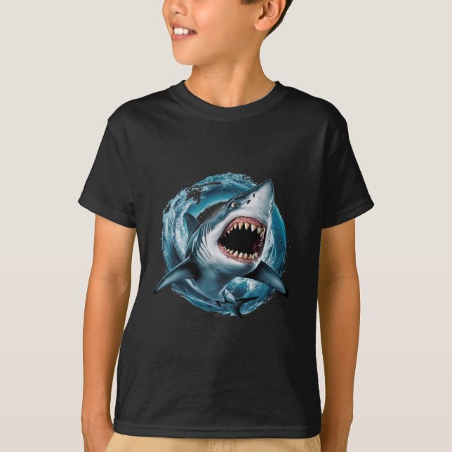 Epic Shark Attack T - Shirt - Fett Ocean Predator (Vorderseite)