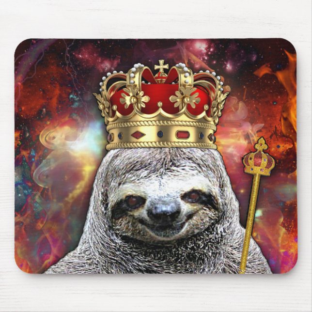 Epic Sloth king musepad Mousepad (Vorne)