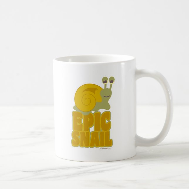 Epic Snail Fun Parody Cartoon Mollusk Kaffeetasse (Rechts)