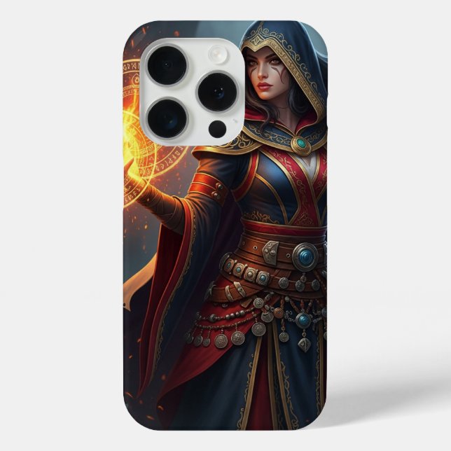 Epic Sorceress Spellcaster iPhone 15 Pro Case  (Rückseite)
