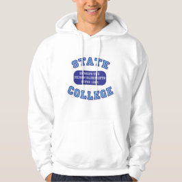 Epic Staat Uni Funny Blueprint Statement Hoodie