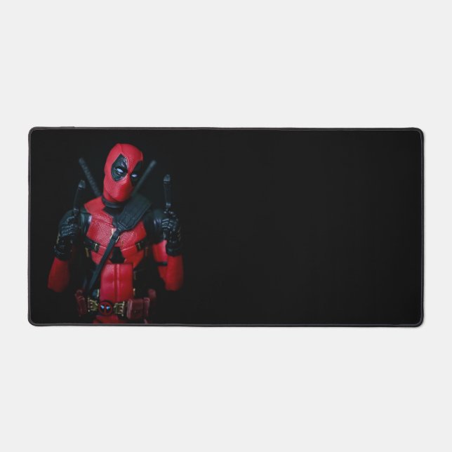 Epic Superhero Toy Fotografy Gaming Schreibtischunterlage (Vorderseite)