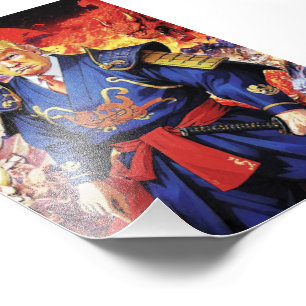 Epic Trump Samurai Anime Fotodruck