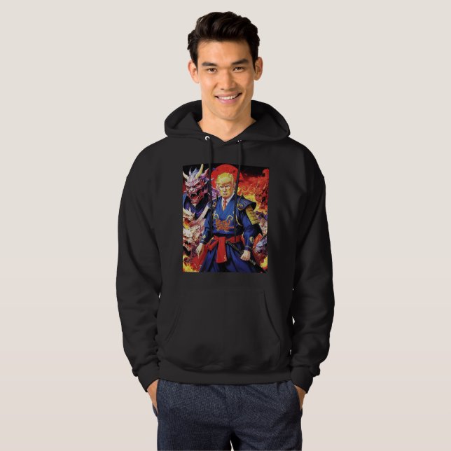 Epic Trump Samurai Anime Hoodie (Vorne ganz)