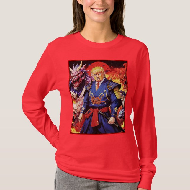 Epic Trump Samurai Anime T-Shirt (Vorderseite)