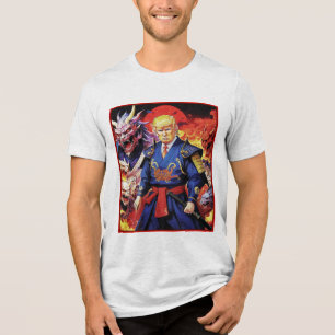 Epic Trump Samurai Anime Tri-Blend Shirt