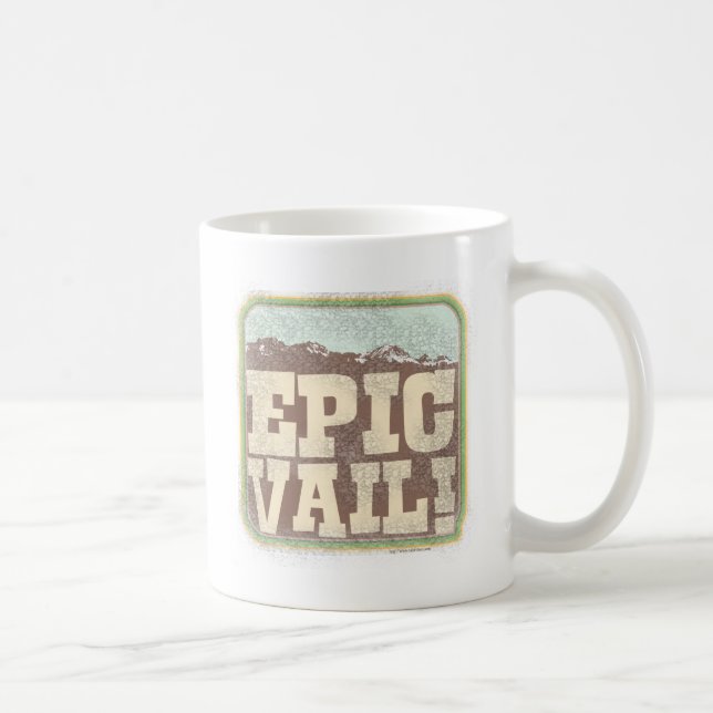 Epic Vail Fun Travel Cartoon Design Tasse (Rechts)