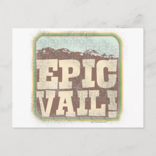 Epic Vail Postkarte